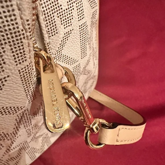 Retro Michael Kors Medium Vanilla Grayson Satchel - Picture 8 of 10